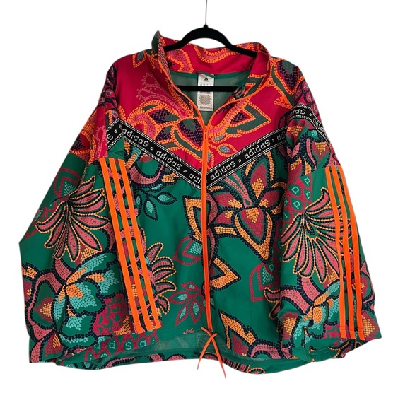 Adidas Farm Rio Multicolored Track Jacket- Size 3X - Picture 2 of 8